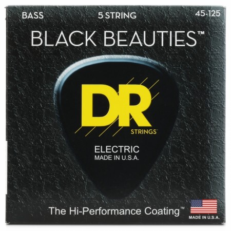 DR Strings BKB5-45 Black Beauties El. Bass (045-125)