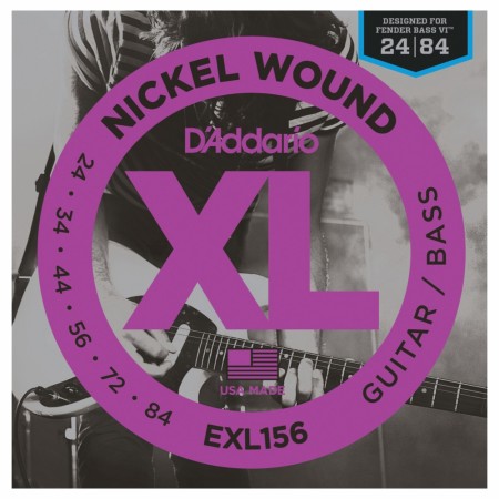 D'addario EXL156 Fender Bass VI El. Gitar/Bass (024-084)