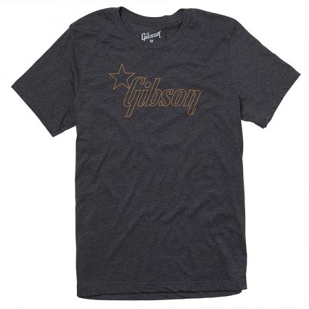 Gibson T-Skjorte Star Logo Charcoal