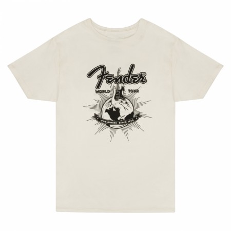 Fender T-Skjorte World Tour Vintage White