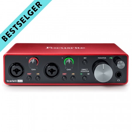 Focusrite Scarlett 2i2 Gen3 Lydkort