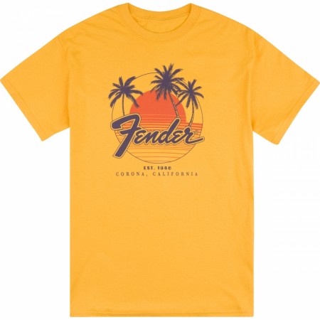 Fender T-Skjorte Palm Sunshine