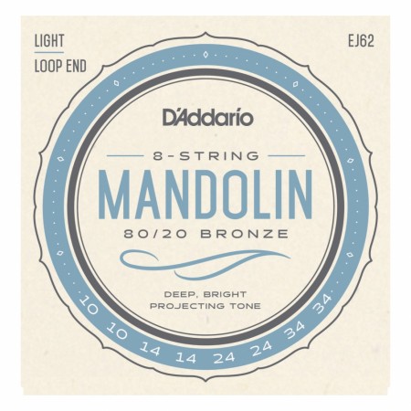 D'addario EJ62 80/20 Bronze Mandolinstrenger