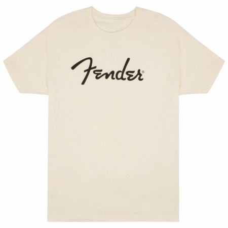 Fender T-Skjorte Spaghetti Logo Olympic White