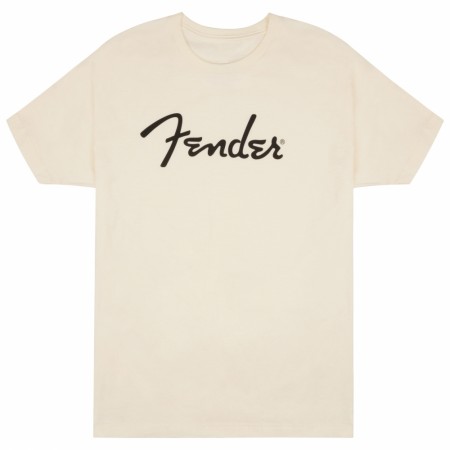 Fender T-Skjorte Spaghetti Logo Olympic White