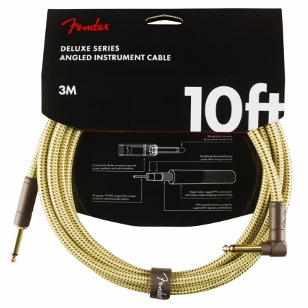 Fender Deluxe Tweed 3m Instrument Cable Angle