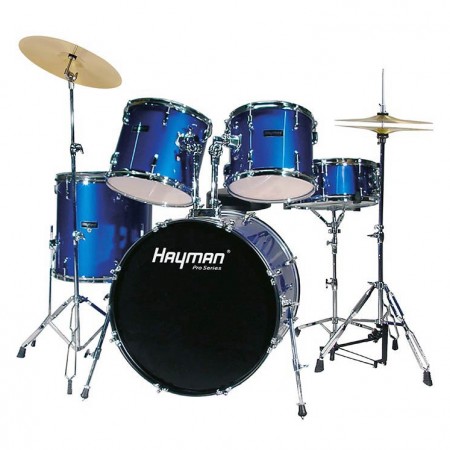 Hayman HM400MU Pro Trommesett Metallic Blå