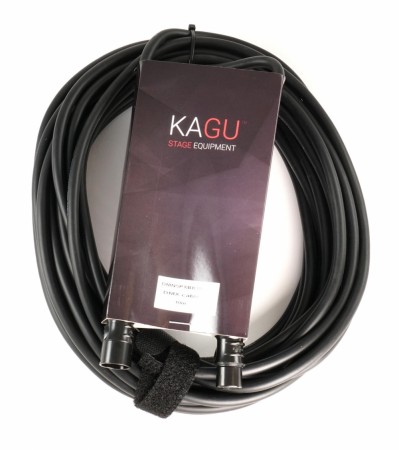 KAGU DMNX3BK DMX-kabel 20m 3-pin Sort