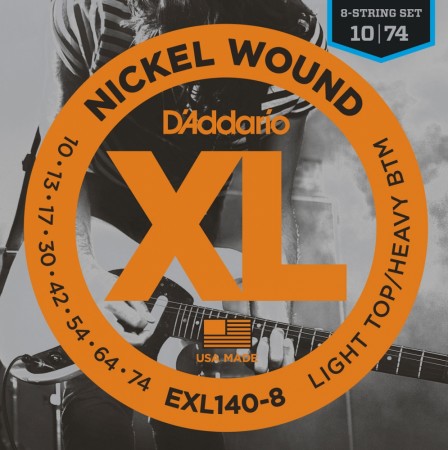 D'Addario EXL140-8 Elgitar 8-str. (010-074)