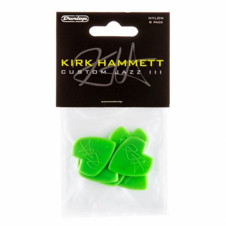 Dunlop Kirk Hammett Jazz III Green 6-pk