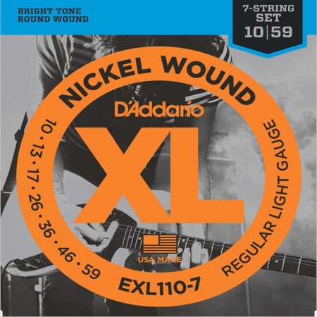 D'Addario EXL110-7 Elgitar 7-str. (010-059)