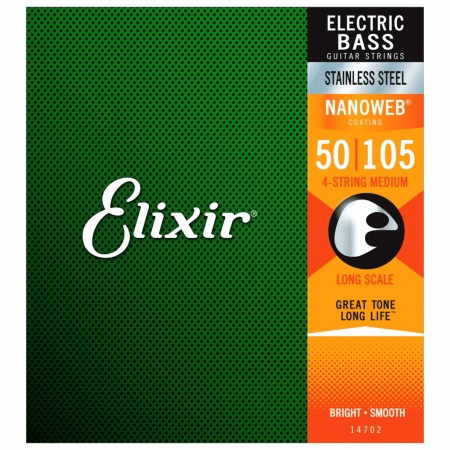Elixir 14702 Nanoweb El. Bass (050-105)