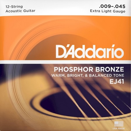 D'Addario EJ41 Phos. Bronze 12str. (009-045)